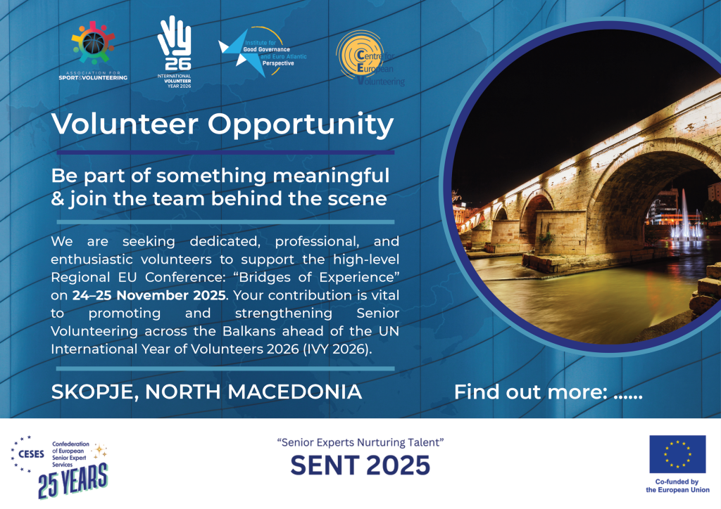 Volunteer Opportunity/ Skopje, North Macedonia